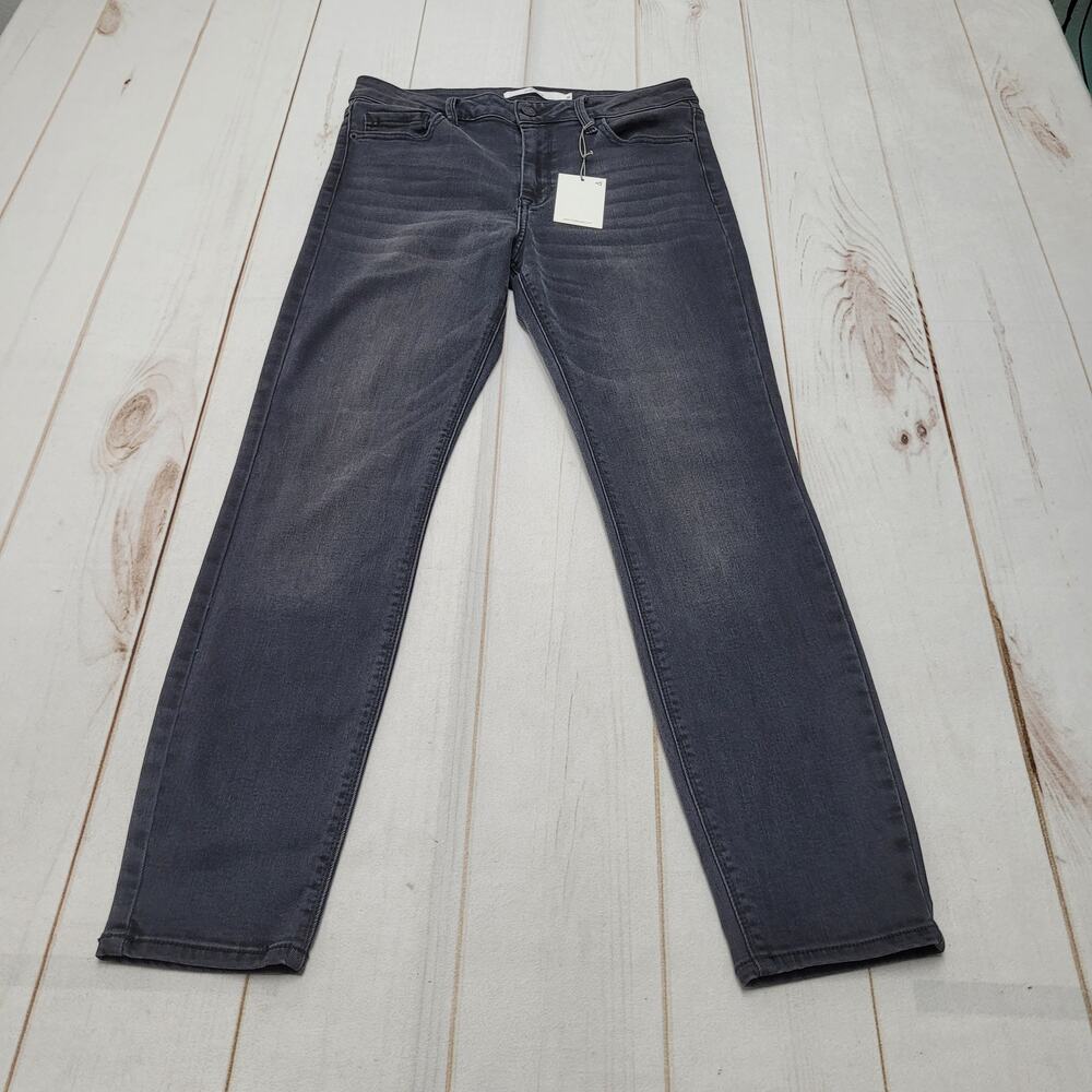 Hidden Amelia skinny jeans high rise gray dark wash stretch 30 NWT